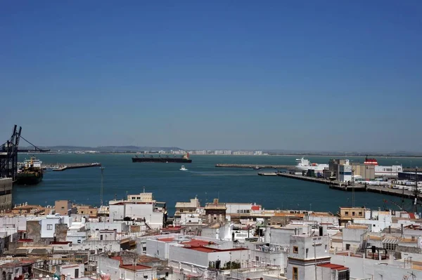 Cadiz Espanha Julho 2011 Vista Antiga Cidade Marítima Cádiz Partir — Fotografia de Stock