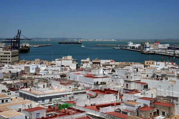 Cadiz Spain July 2011 View Ancient Sea City Cadiz Cathedral — Stock Photo, Image