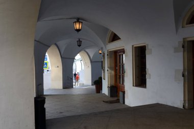  Moskova'da Gostiny Dvor Arcade.