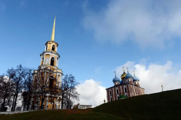 Ryazan Russia October 2017 Cathedral Belltower Assumption Cathedral Ryazan Kremlin — Stock Photo, Image