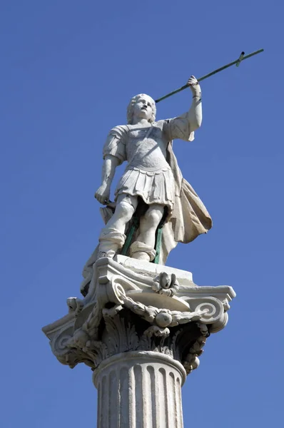 Cadiz Spanien Juli 2011 Plastik Auf Dem Platz Der Verfassung — Stockfoto