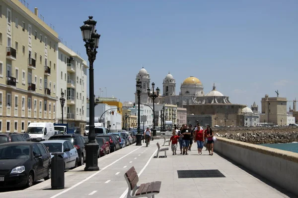 Cadiz Španělsko Července 2011 Nábřeží Městě Cádiz Jednoho Nejstarších Měst — Stock fotografie