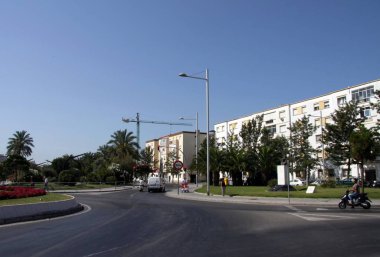 Cadiz, İspanya - 5 Temmuz 2011: Cadiz, Batı Avrupa'nın en eski şehirlerinden biri olan bir modern bakış.