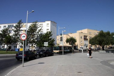 Cadiz, İspanya - 5 Temmuz 2011: Cadiz, Batı Avrupa'nın en eski şehirlerinden biri olan bir modern bakış.