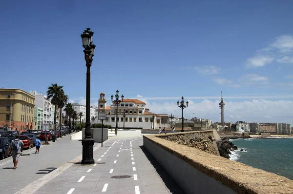 Cadiz Espanha Julho 2011 Quay Cidade Cádiz Uma Das Cidades — Fotografia de Stock