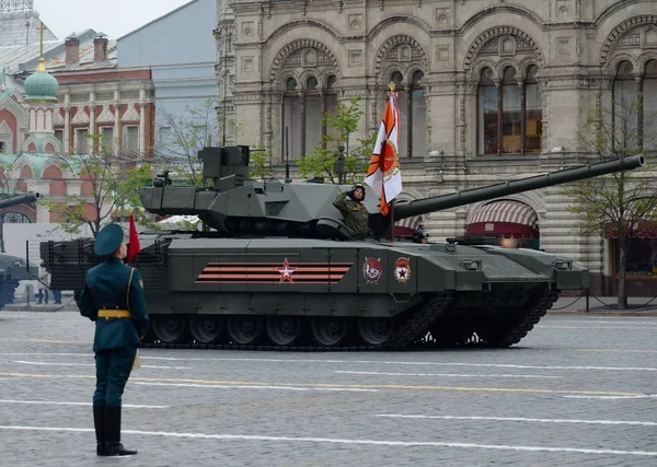 The T-14 Armata is a Russian advanced next generation main battle tank based on the Armata Universal Combat Platform — Stock Photo, Image