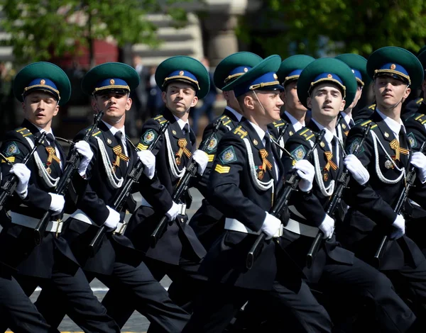 Moskwa Rosja Maja 2018 Kadetów Moskwa Instytutu Granicy Federalnej Służby — Zdjęcie stockowe