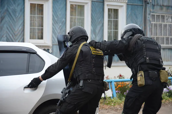 Ryazhsk Russland Oktober 2017 Soldaten Der Sondereinheit Donner Der Polizei — Stockfoto