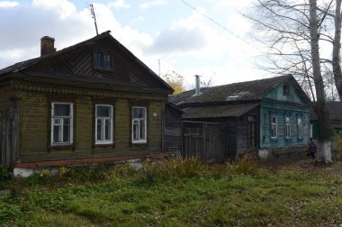  Ryazhsk şehrinde Alexander Okaemova sokağı. Ryazan bölgesi