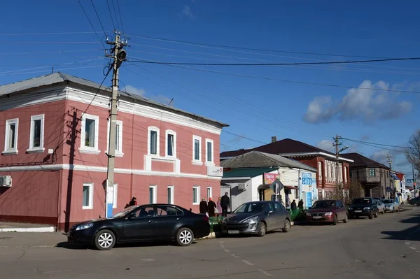 Sovjetiska torget i staden Ryazhsk. Regionen Ryazan — Stockfoto