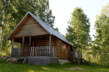 Krasilovo, Altai Bölgesi, Rusya - 13 Haziran 2019: Krasilov gölünde banyo