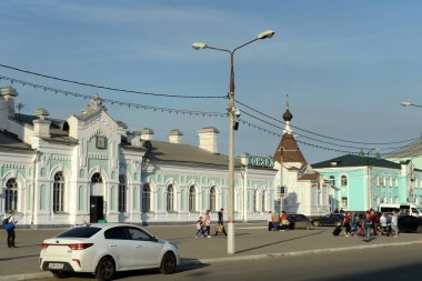  Tren istasyonu inşaatı. Cherepovets şehri. Vologda bölgesi