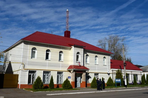 The police building in the urban-type settlement of Alexander Nevsky. Ryazan region — 스톡 사진