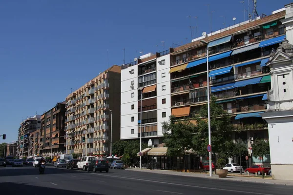 Seville España Julio 2011 Edificio Apartamentos Residenciales Ciudad Española Sevilla —  Fotos de Stock