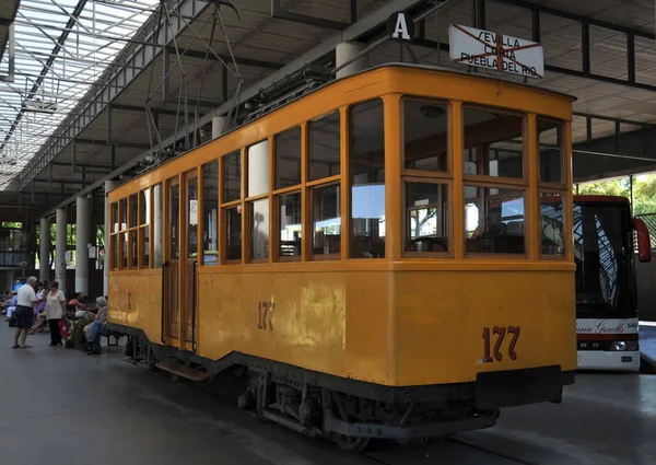 Seville Spain July 2011 Old Tram Bus Station Seville — 스톡 사진