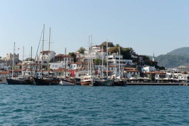 Marmaris şehrinin deniz manzarası 