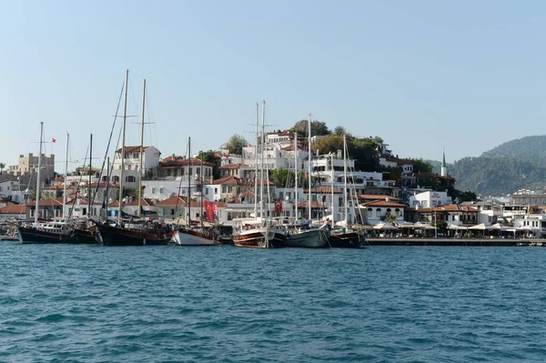 Marmaris şehrinin deniz manzarası 
