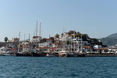  Marmaris şehrinin deniz manzarası