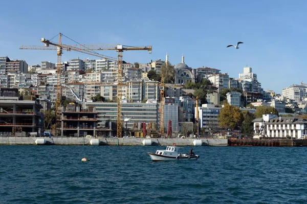 Istanbul Turquía Noviembre 2019 Vista Ciudad Estambul Desde Estrecho Del — Foto de Stock