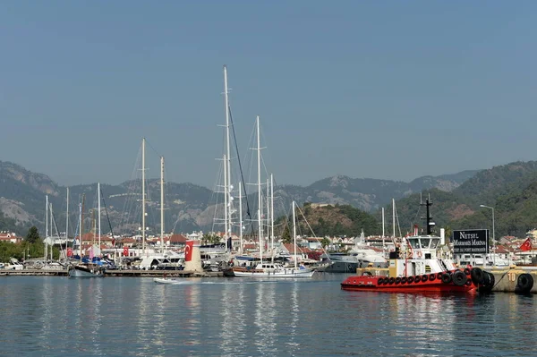 Marmaris Türkei Oktober 2019 Yachthafen Netsel Marina Zentrum Der Türkischen — Stockfoto