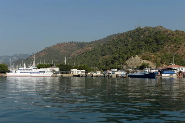 Marmaris Turquia Outubro 2019 Navios Marítimos Cais Cidade Marmaris Turquia — Fotografia de Stock