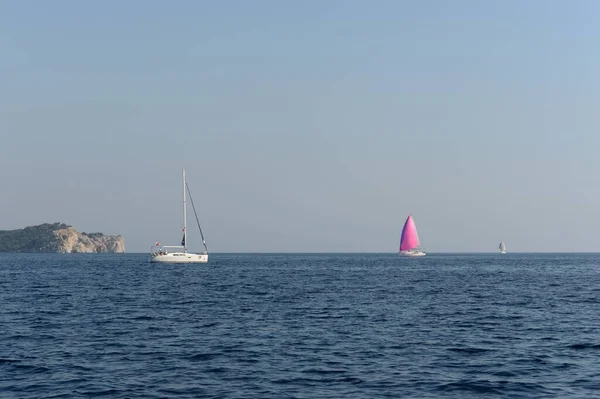 Marmaris Turchia Ottobre 2019 Barche Nel Mar Egeo Vicino Alla — Foto Stock