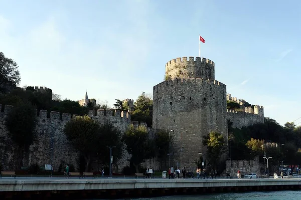 Istanbul Turquia Novembro 2019 Fortaleza Castelo Roumeli Hissar Parte Europeia — Fotografia de Stock
