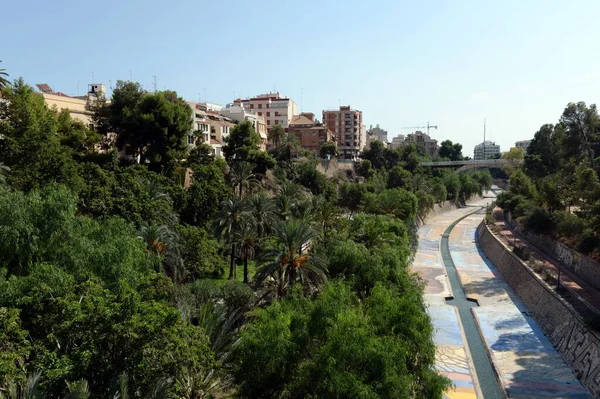 Elche Espanha Setembro 2018 Rio Vinalop Elche Espanha — Fotografia de Stock