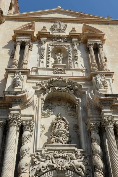 Elche Espanha Setembro 2018 Basílica Santa Mara Siglo Xvii Fachada — Fotografia de Stock