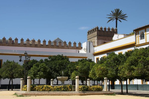 SEVILLE, SPAIN - JULY 14, 2011:Seville Alcazar. Palace of the Spanish Kings in Andalusia, Spain.