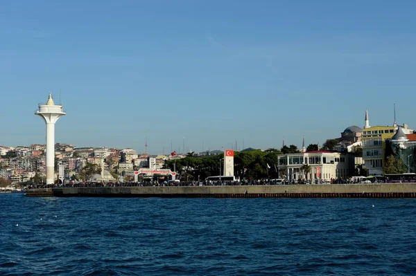 Istanbul Turchia Novembre 2019 Marine Radio Beacon Una Torre Radar — Foto Stock