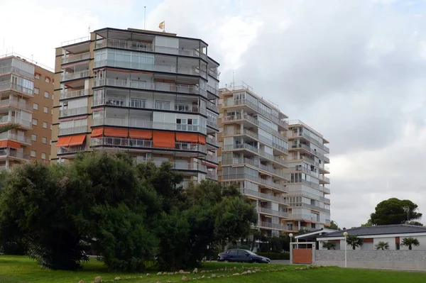 Orihuela Costa Blanca Ισπανια Σεπτεμβριου 2018 Πολυώροφα Κτίρια Στην Costa — Φωτογραφία Αρχείου