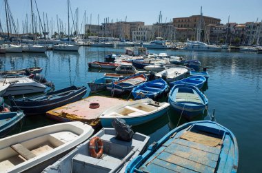 Yatlar Port Palermo, Sicilya, İtalya