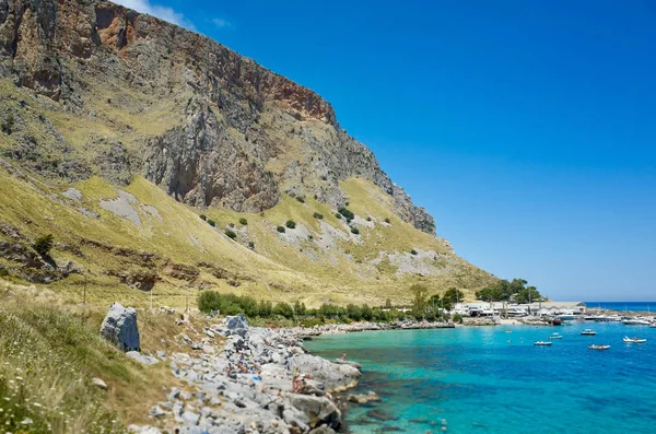 Riserva 'daki Lagoon Naturale Di Capo Gallo, Mondello, İtalya