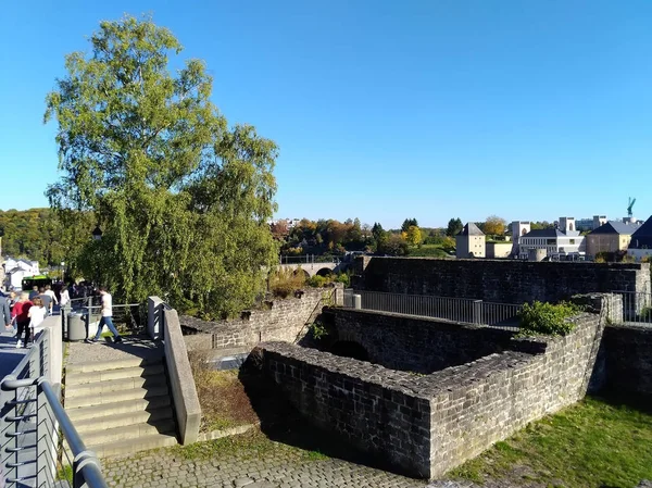룩셈부르크 시의 역사적인 부분 — 스톡 사진