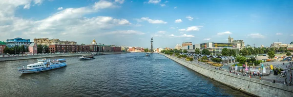 Rivier Moskou Panorama Van Kust Rusland Moskou — Stockfoto