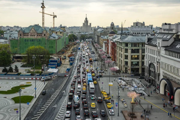 Vista Topo Centro Cidade Moscou Rússia — Fotografia de Stock