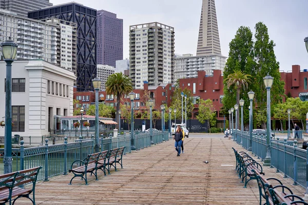 San Francisco Usa May 2018 View Business Center City Pier — Stockfoto