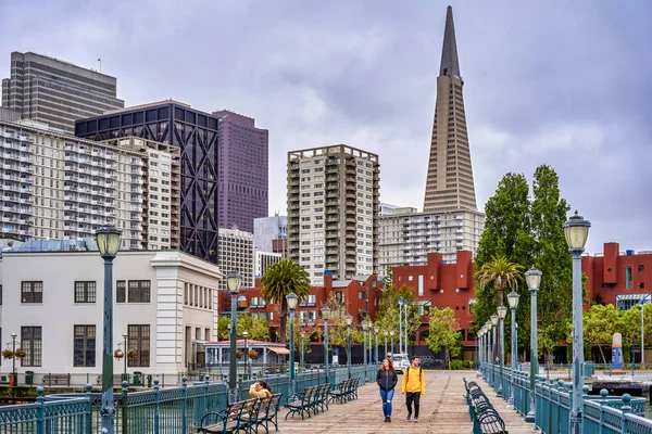 San Francisco Usa May 2018 View Business Center City Pier — Stockfoto