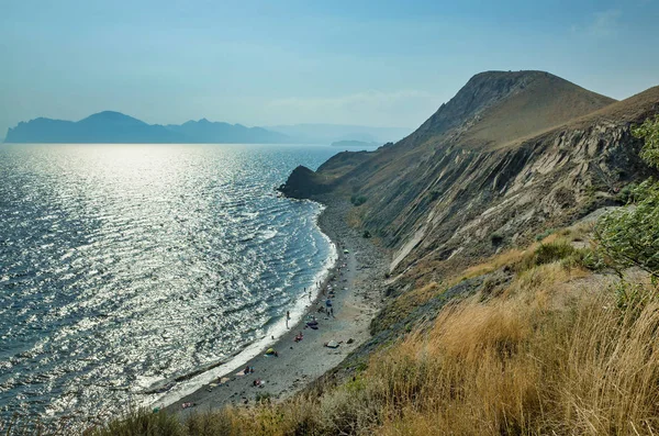 Zeegezicht Krim Provato Bay Bij Het Dorp Ordzhonikidze Stockfoto