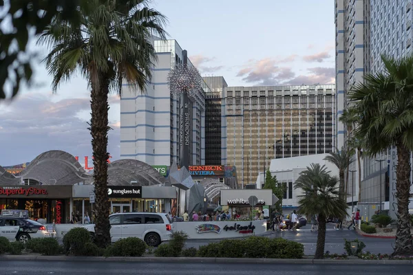 Las Vegas Nevada Eua Maio 2018 Visão Noturna Cidade Prédios — Fotografia de Stock