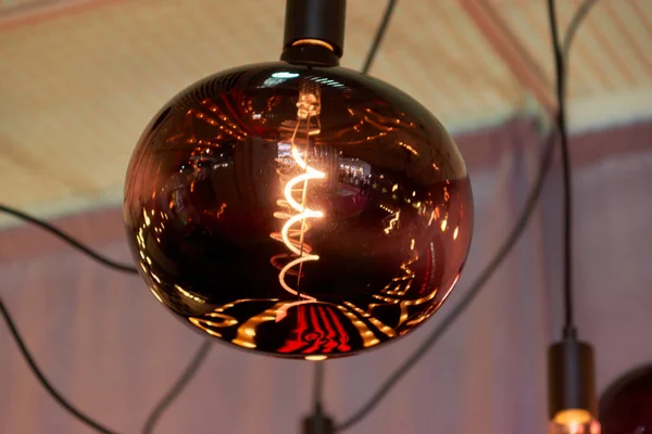 Stylish spherical lighting lamps. Design solution
