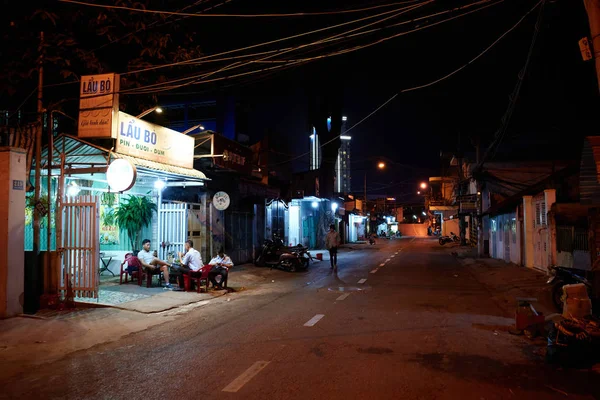 Phu Quoc Adası Vietnam Nisan 2019 Sokak Ticareti Turistlerin Bulunduğu — Stok fotoğraf