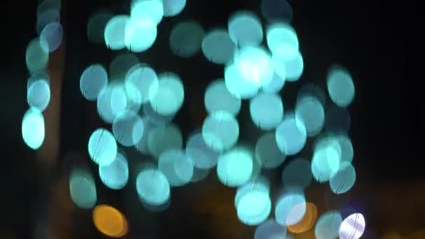 Ambiente abstracto bokeh partículas fondo 4k video — Vídeo de stock