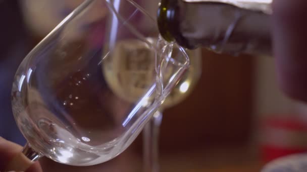Bottle of alcohol closeup. — Stock Video