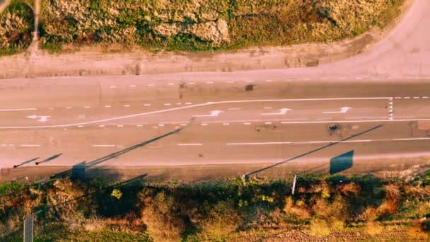 Vista superior de la autopista — Vídeos de Stock