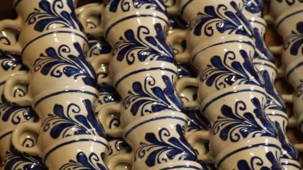 Cerâmica de Corund na Transilvânia — Vídeo de Stock