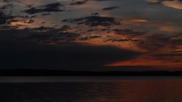 Tempo di alba colorato decadenza dal Canada — Video Stock