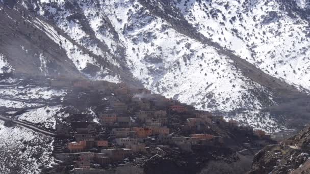 Imlil pueblo en Marruecos Atlas montañas — Vídeo de stock