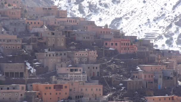 Imlil pueblo en Marruecos Atlas montañas — Vídeos de Stock